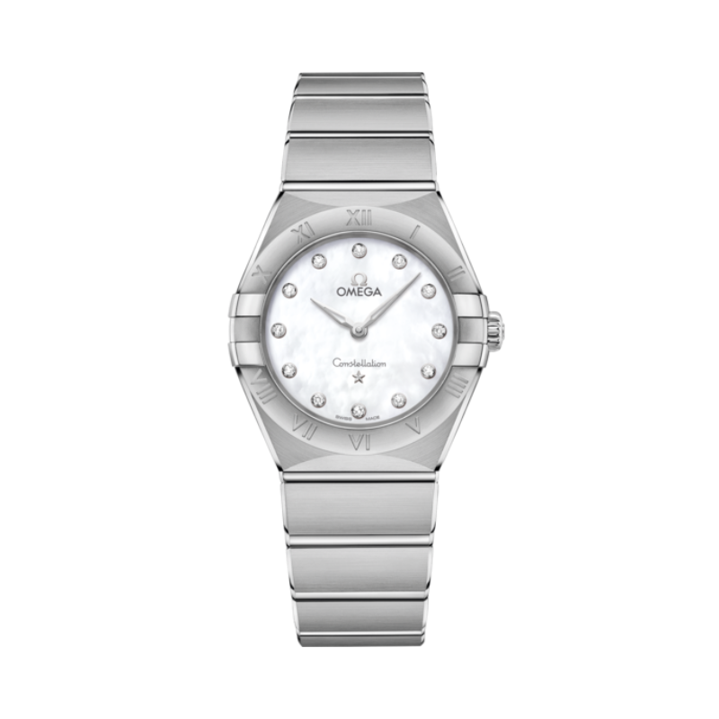 CONSTELLATION 28 MM STAINLESS STEEL WITH MOTHER OF PEARL DIAL - Omega