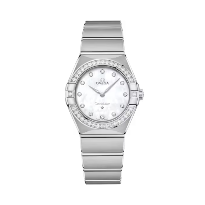 CONSTELLATION 28 MM STAINLESS STEEL WITH MOTHER OF PEARL DIAL - Omega
