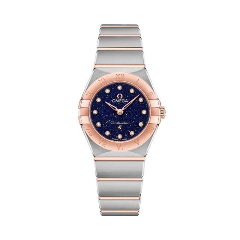 CONSTELLATION 25 MM STAINLESS STEEL - SEDNA™ GOLD WITH BLUE DIAL - Omega