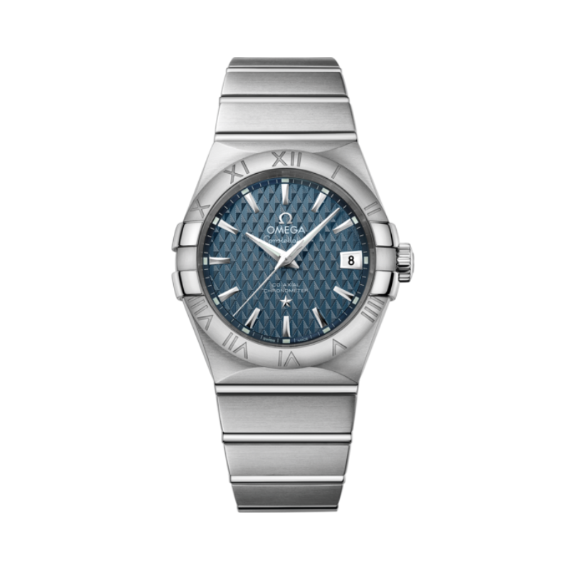 CONSTELLATION 38 MM STAINLESS STEEL WITH BLUE DIAL - Omega