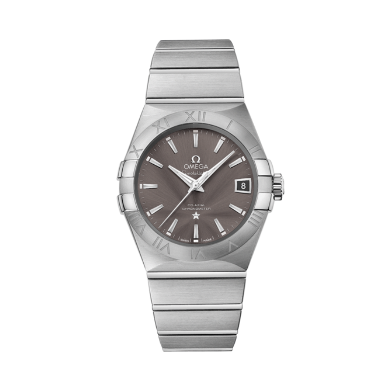 CONSTELLATION 38 MM STAINLESS STEEL WITH GREY DIAL - Omega