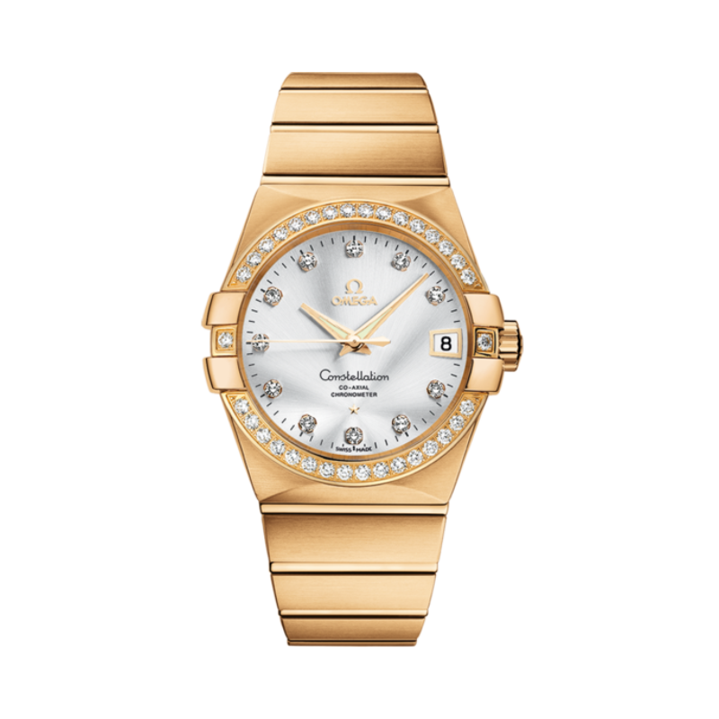 CONSTELLATION 38 MM YELLOW GOLD WITH SILVER DIAL - Omega