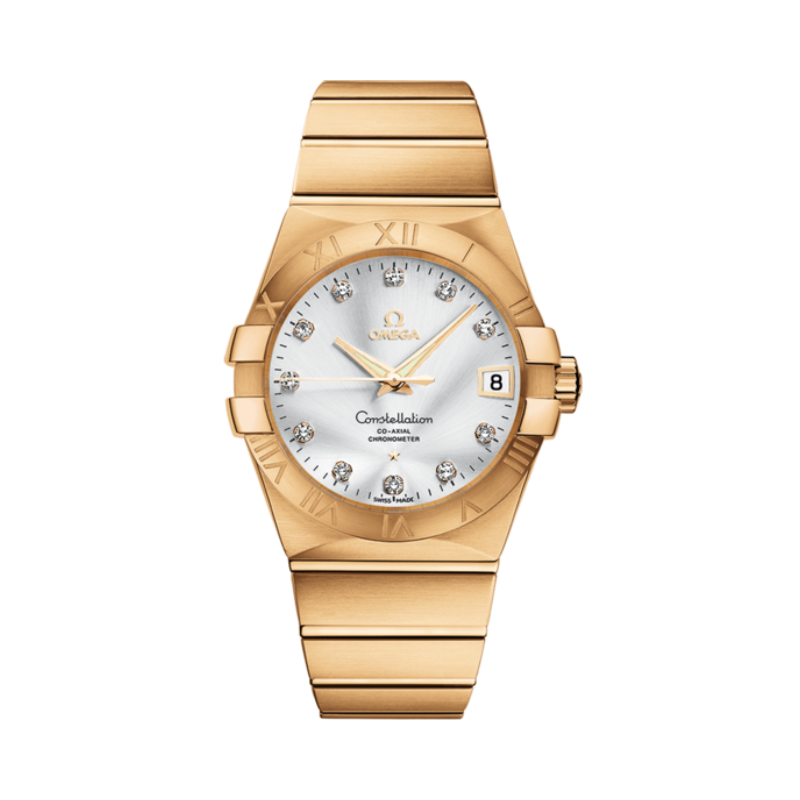 CONSTELLATION 38 MM YELLOW GOLD WITH SILVER DIAL - Omega