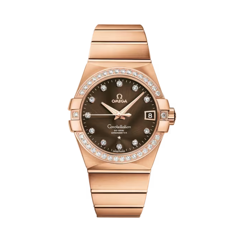 CONSTELLATION 38 MM RED GOLD WITH BROWN DIAL - Omega