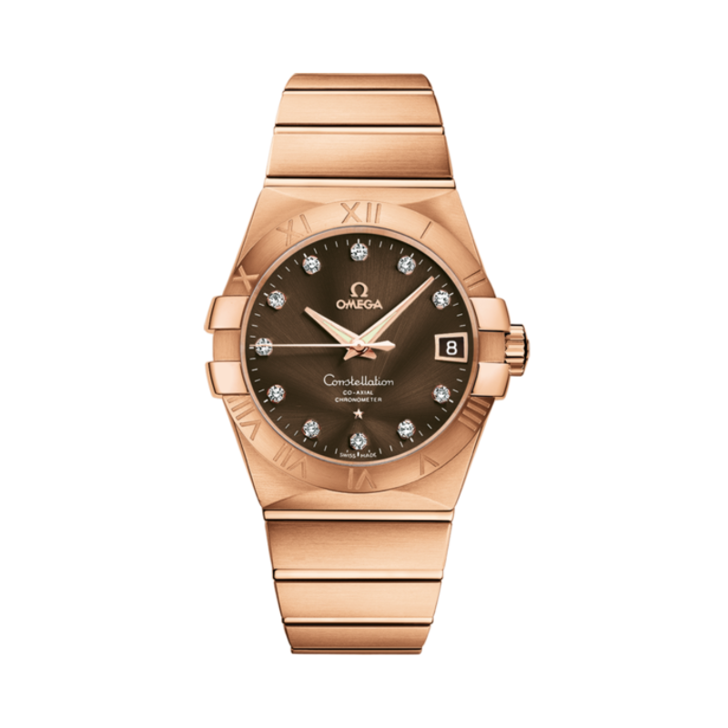 CONSTELLATION 38 MM RED GOLD WITH BROWN DIAL - Omega