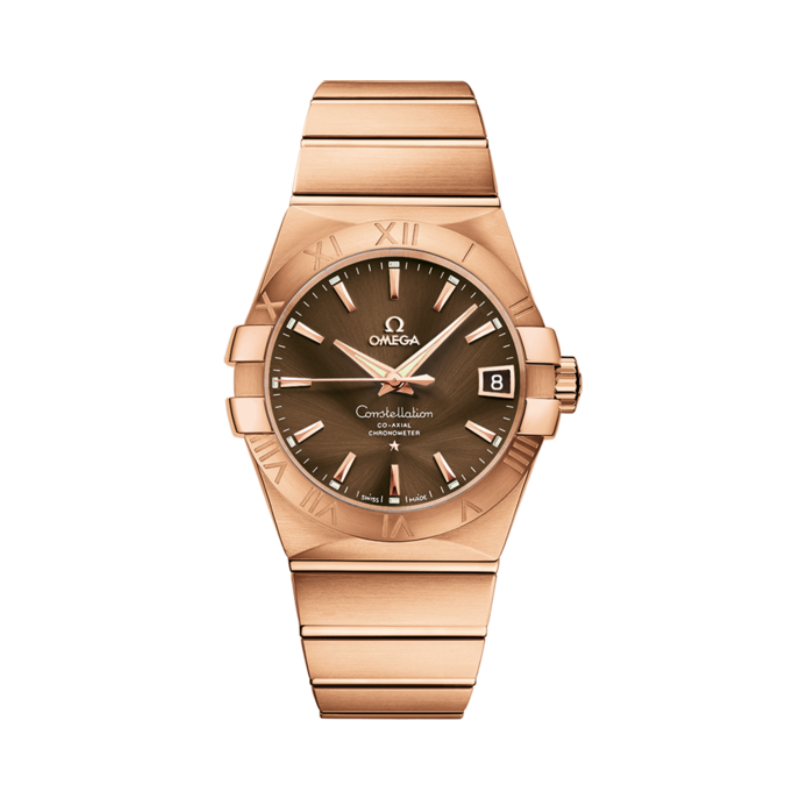 CONSTELLATION 38 MM RED GOLD WITH BROWN DIAL - Omega