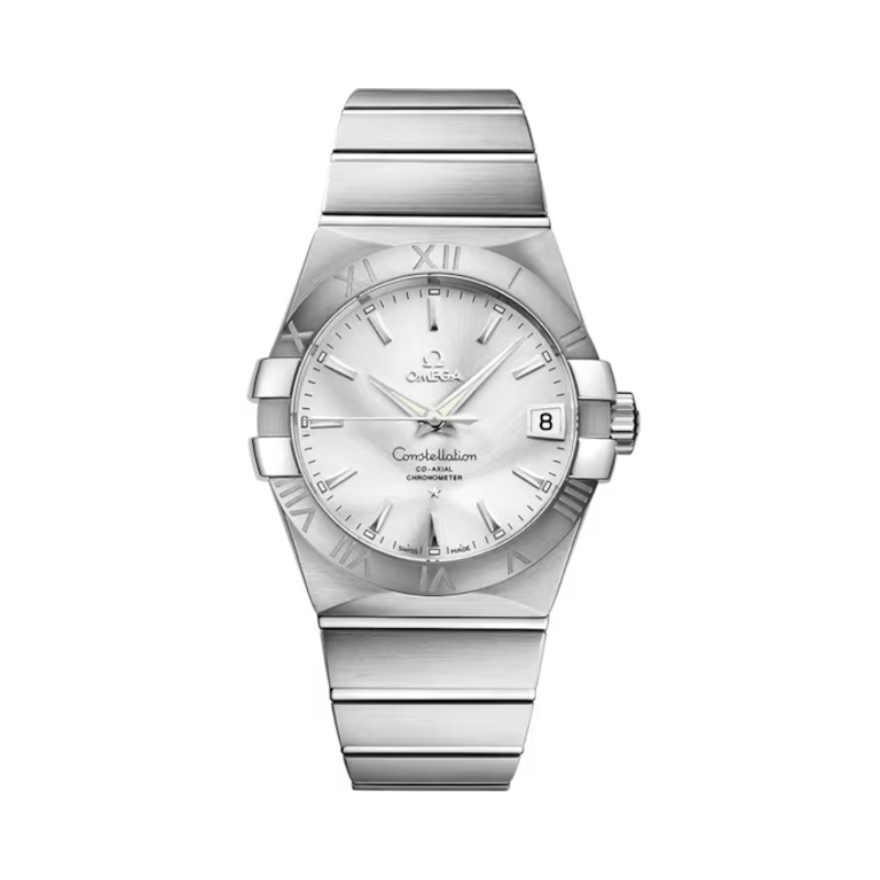 CONSTELLATION 38 MM STAINLESS STEEL WITH SILVER DIAL - Omega