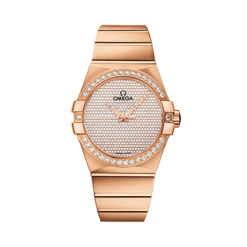CONSTELLATION 38 MM RED GOLD WITH RED DIAL - Omega