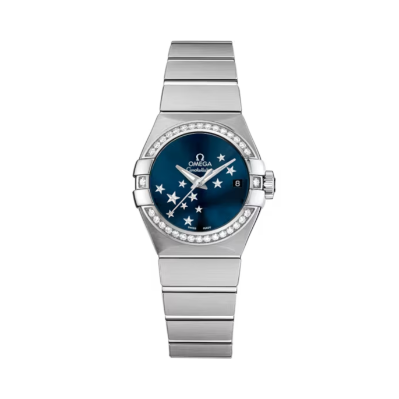CONSTELLATION 27 MM STAINLESS STEEL WITH BLUE DIAL - Omega