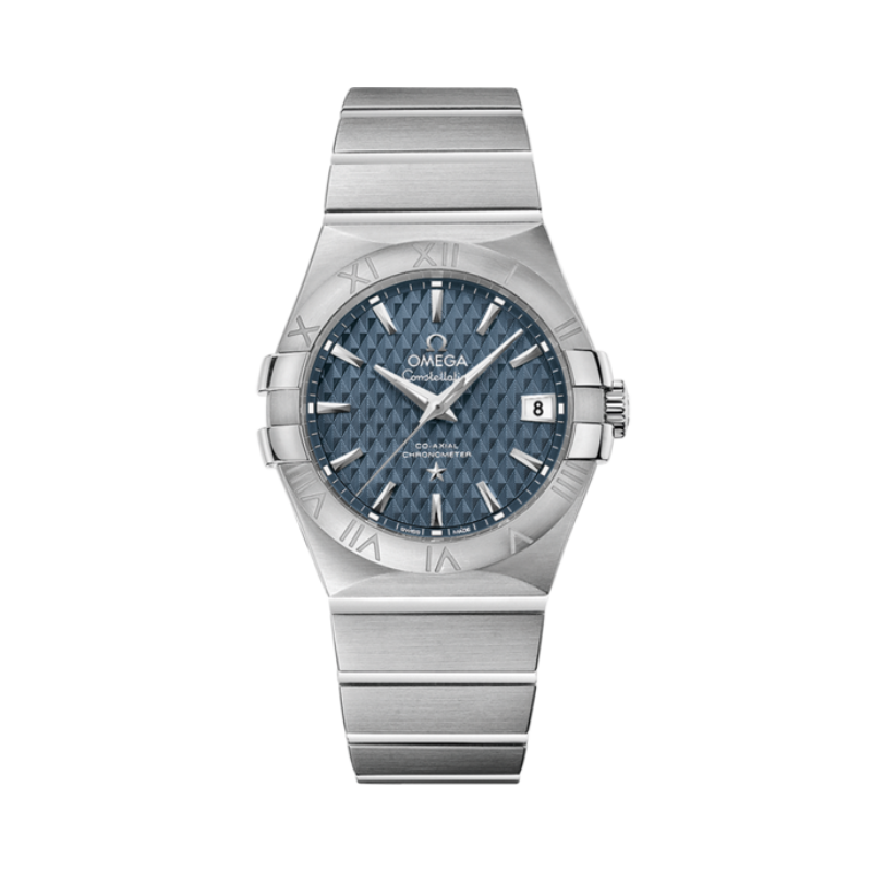 CONSTELLATION 35 MM STAINLESS STEEL WITH BLUE DIAL - Omega