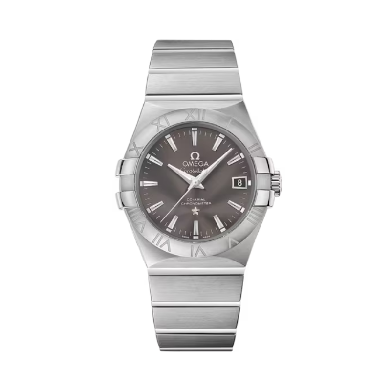 CONSTELLATION 35 MM STAINLESS STEEL WITH GREY DIAL - Omega