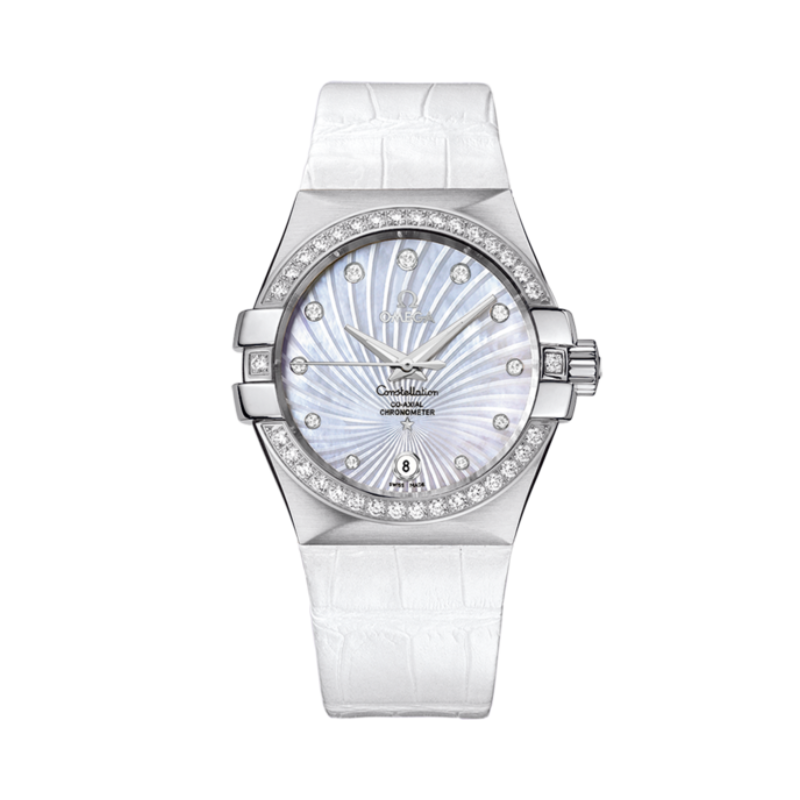 CONSTELLATION 35 MM STAINLESS STEEL WITH MOTHER OF PEARL DIAL - Omega