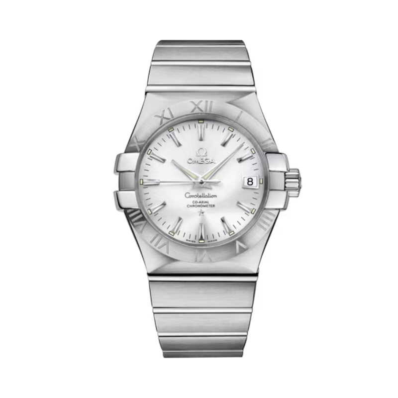 CONSTELLATION 35 MM STAINLESS STEEL WITH SILVER DIAL - Omega