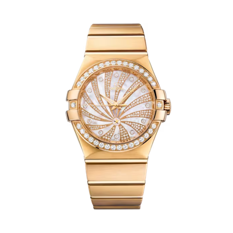 CONSTELLATION 35 MM YELLOW GOLD WITH MOTHER OF PEARL DIAL - Omega