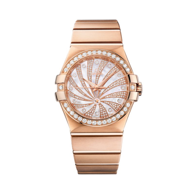 CONSTELLATION 35 MM RED GOLD WITH MOTHER OF PEARL DIAL - Omega