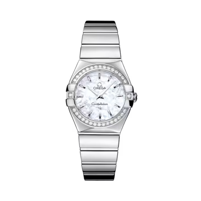 CONSTELLATION 27 MM STAINLESS STEEL WITH MOTHER OF PEARL DIAL - Omega