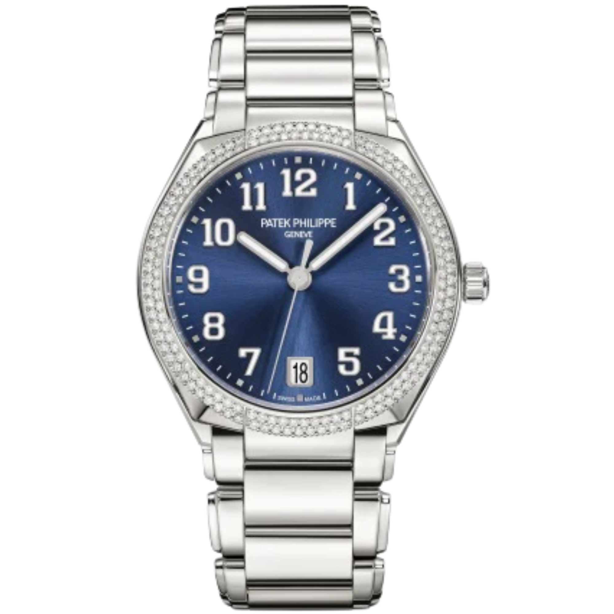Patek Philippe Twenty-4 Ref. 7300/1200A-001 Stainless Steel Blue Dial Diamond Bezel - Patek Philippe