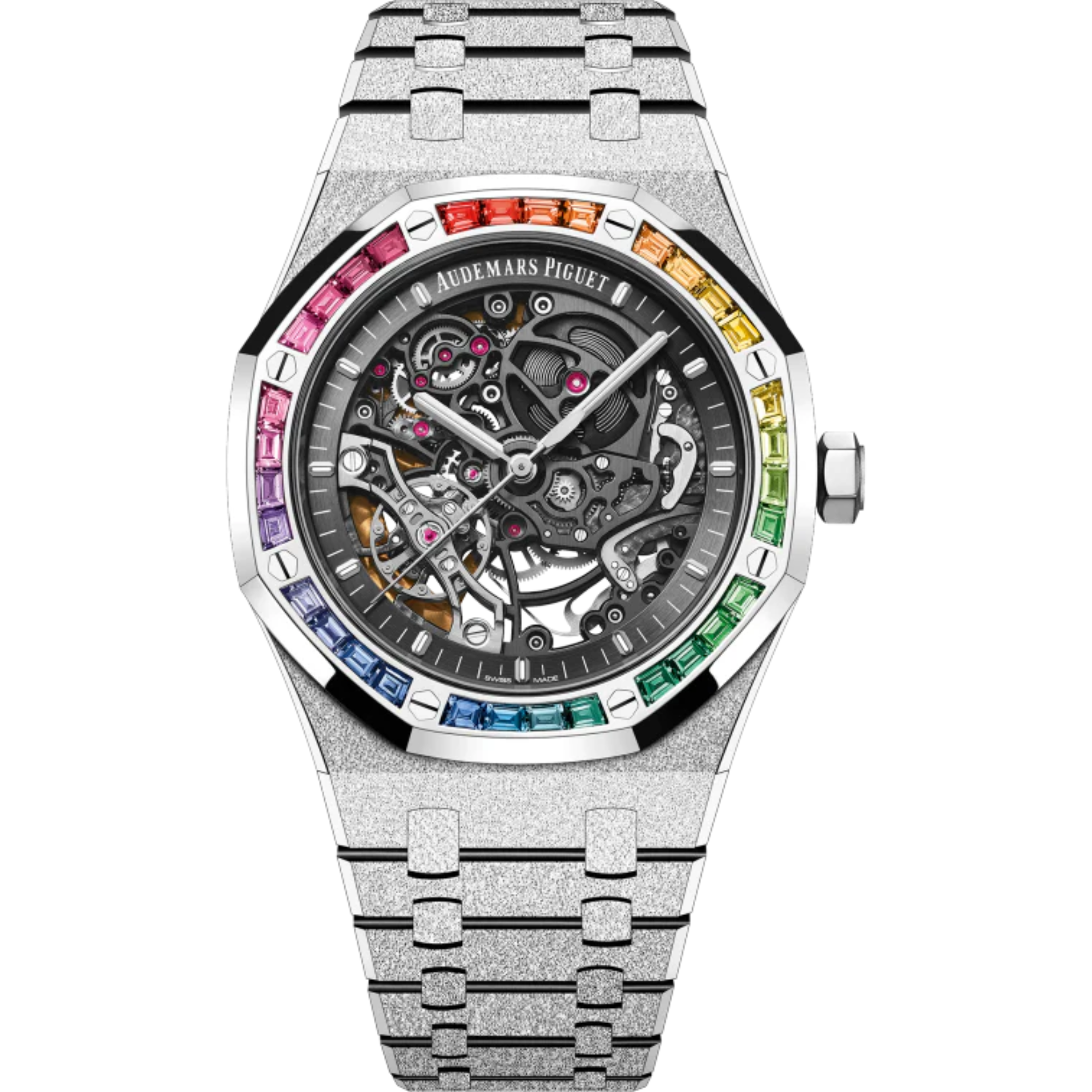 Audemars Piguet Royal Oak Ref. 15412BC.YG.1224BC.03 41MM Frosted Gold Double Balance Wheel White Gold Openworked Dial - Audemars Piguet