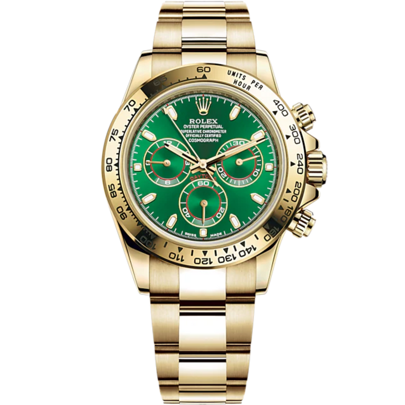 Rolex Daytona "John Mayer" Ref. 116508 Yellow Gold Green Dial - Rolex
