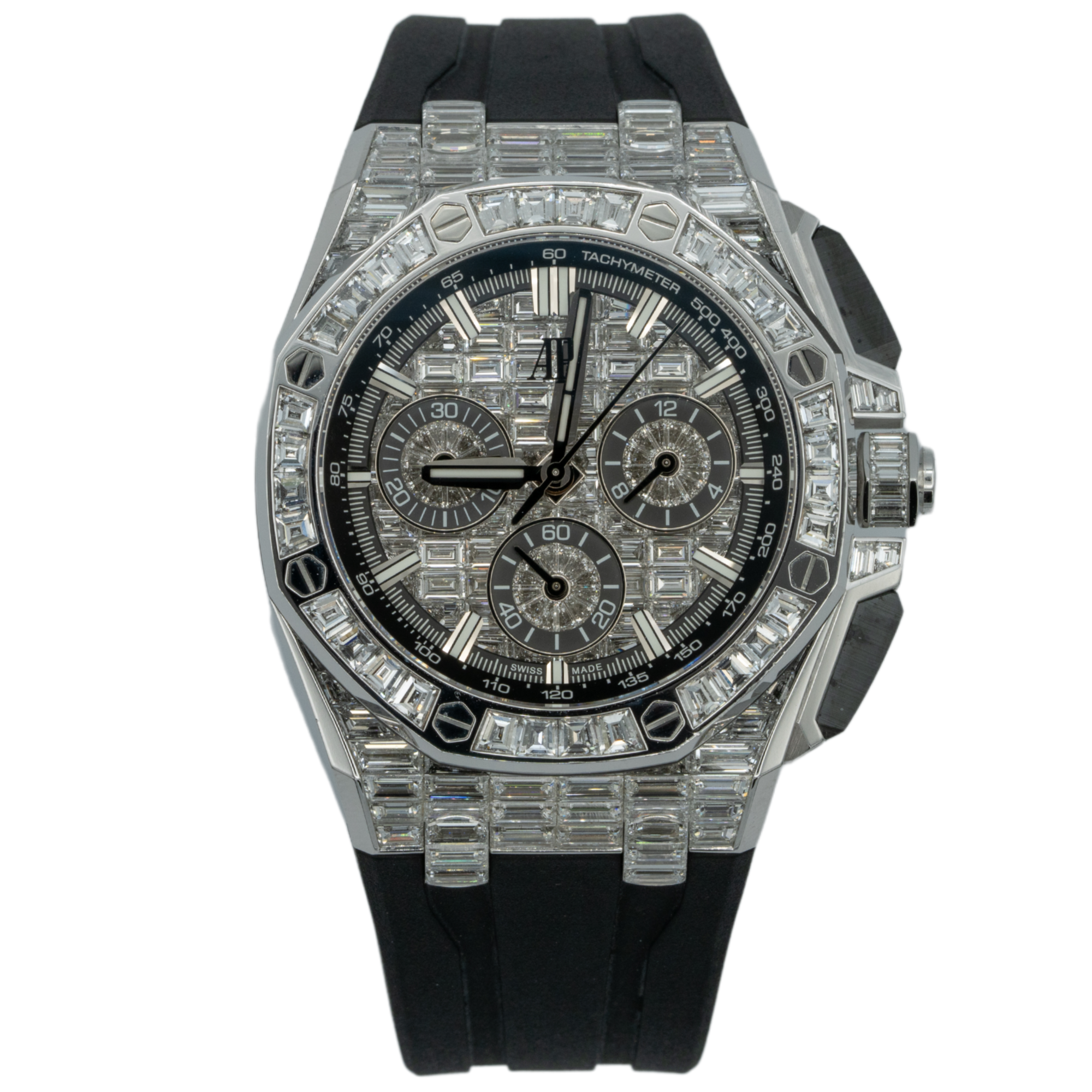 Audemars Piguet Royal Oak Offshore Ref. 26425BC.ZZ.D002CA.02 43MM White Gold Full Factory Baguette Setting - Audemars Piguet