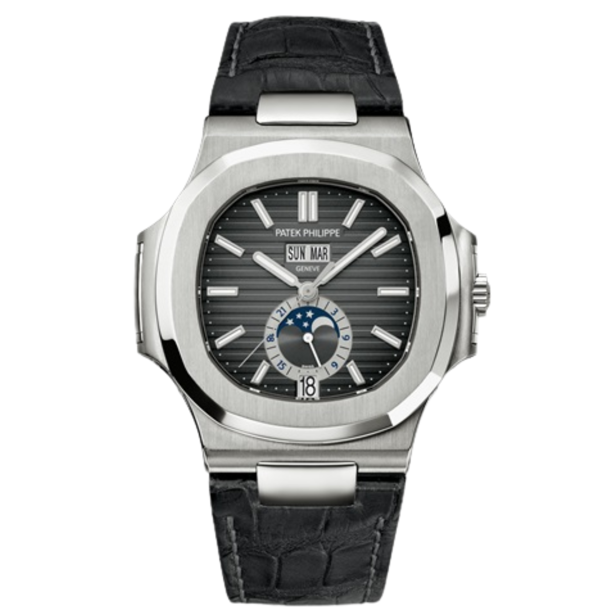 Patek Philippe Nautilus Ref. 5726A Stainless Steel on Leather - Patek Philippe