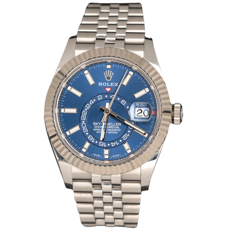 Rolex Skydweller Ref. 326934 Stainless Steel Blue Dial on Jubilee - Rolex
