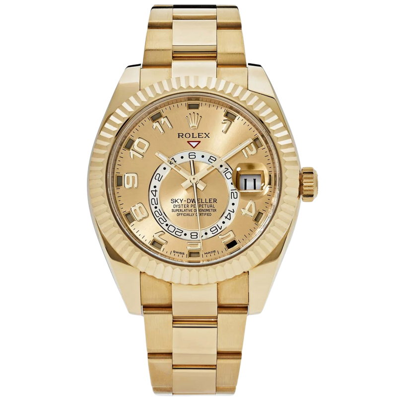 Rolex Skydweller Ref. 326938 Yellow Gold Champagne Arabic Dial - Rolex