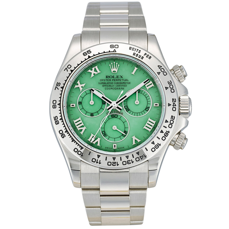 Rolex Daytona Ref. 116509 White Gold "Green Beach" - Rolex
