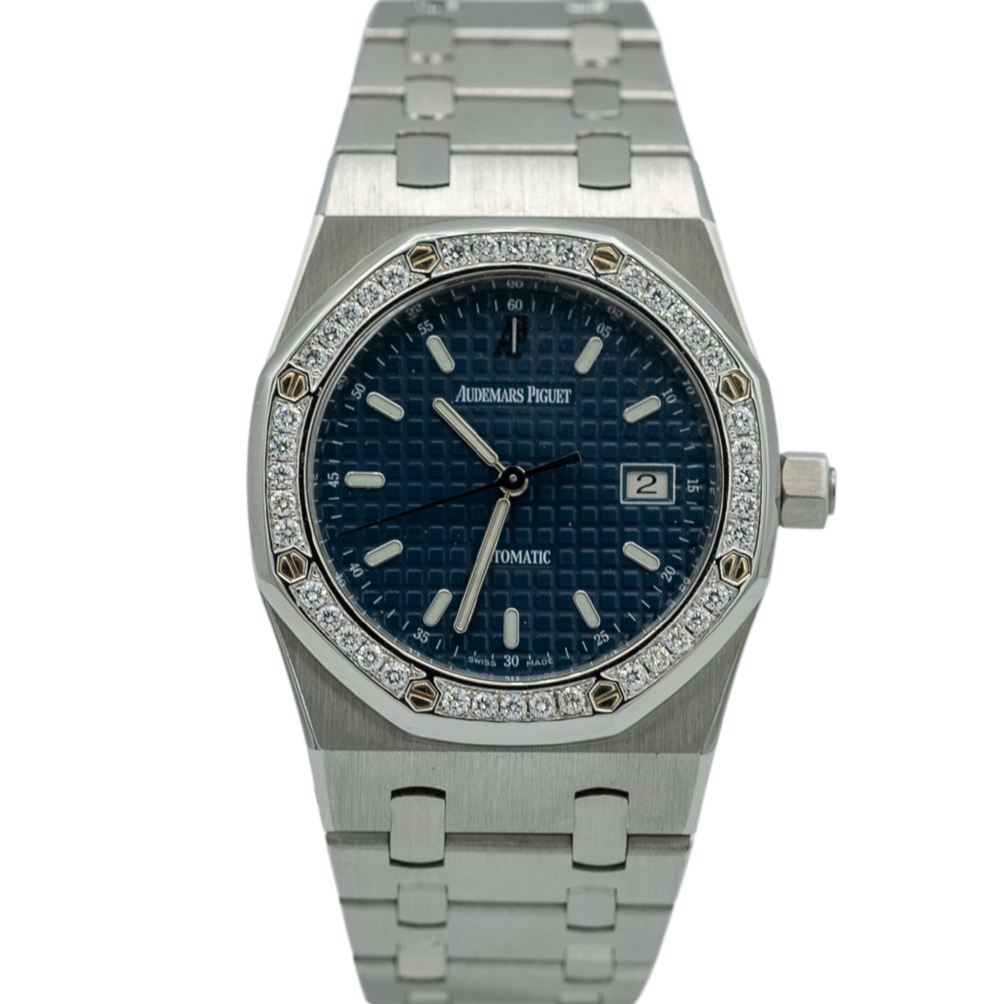 Audemars Piguet Royal Oak Ref. 15000ST.OO.0789ST.06 31mm Stainless Steel Factory Gem Set Bezel - Audemars Piguet
