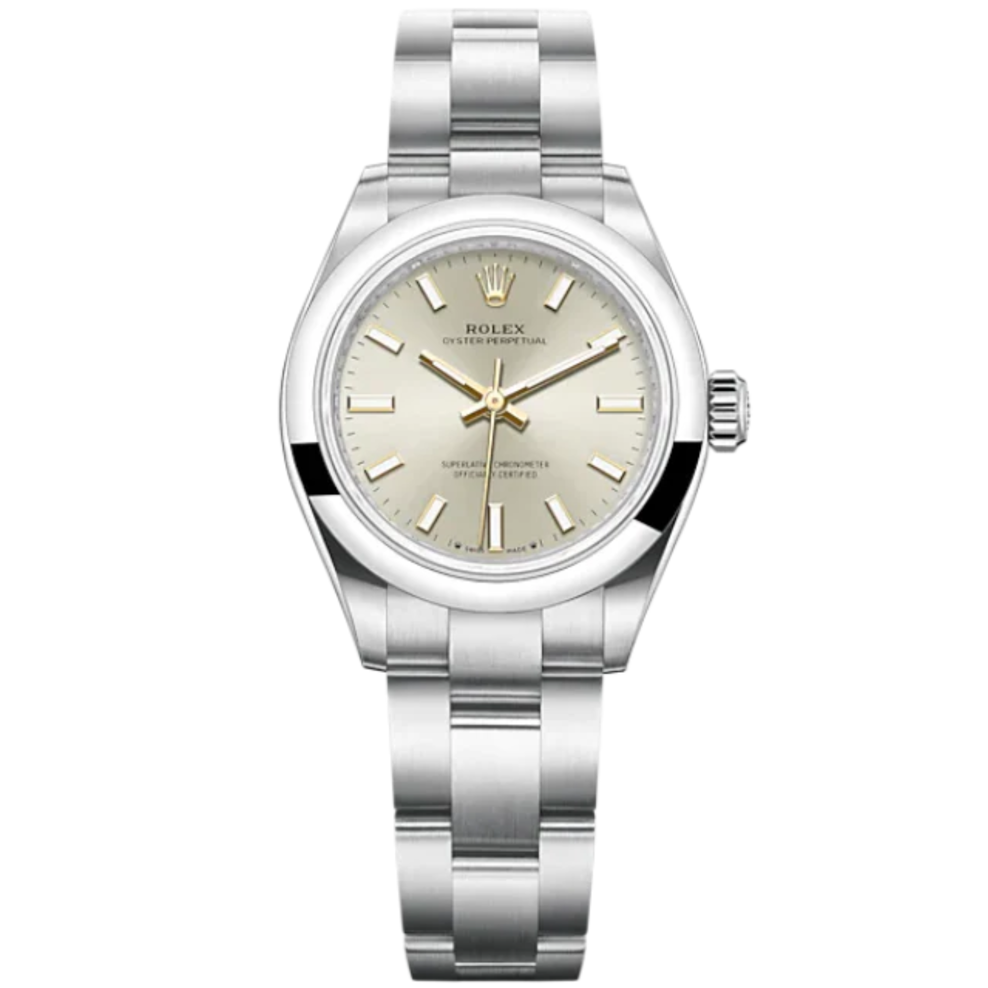 276200 28MM Oyster Perpetual Silver Dial on Oyster - Rolex