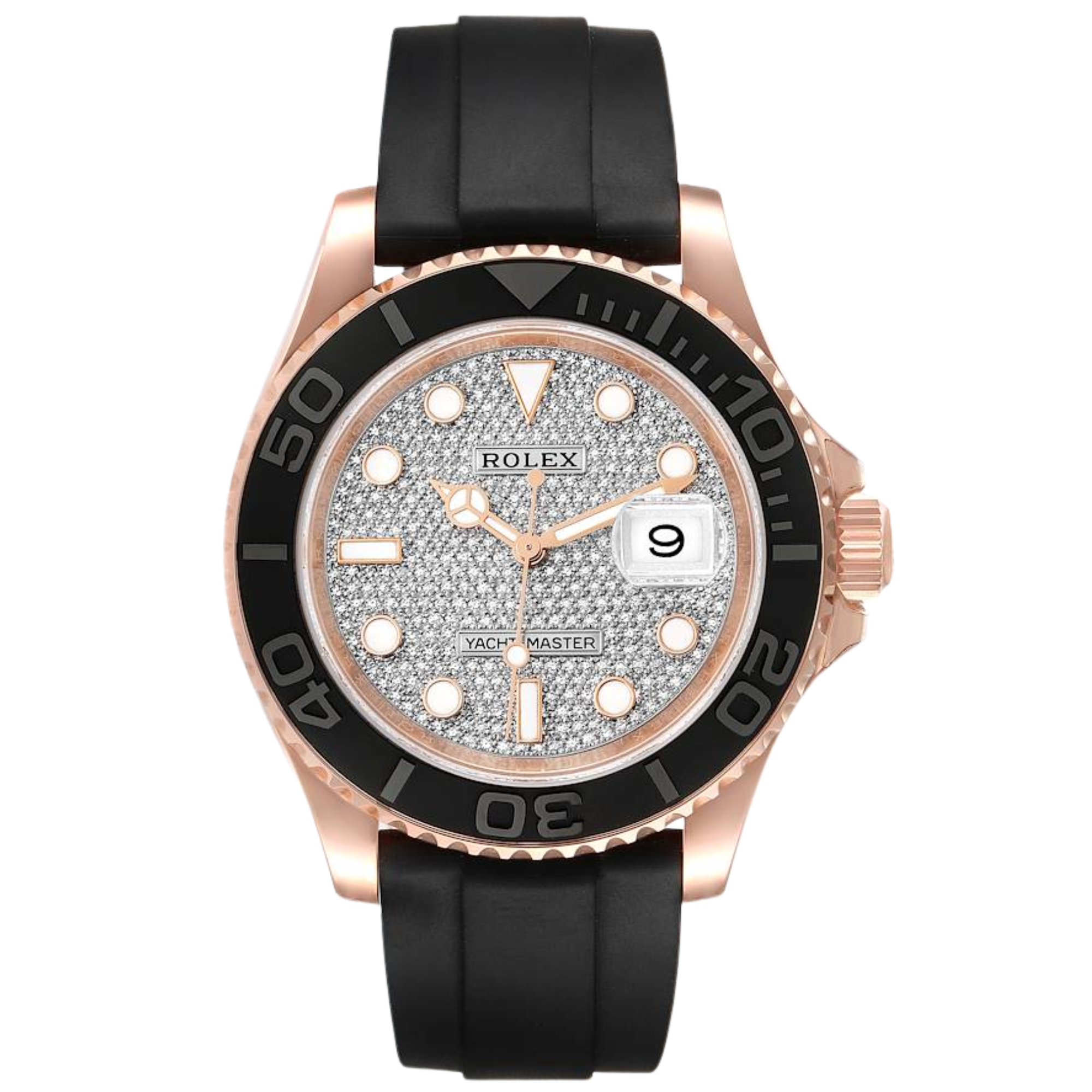 Rolex Yachtmaster 116655 Rose Gold Pave Dial - Rolex