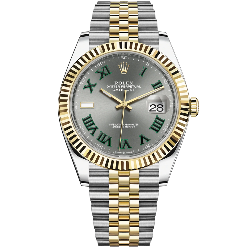 Rolex Datejust Ref. 126333 41MM Two Tone YG/SS Wimbledon Dial on Jubilee - Rolex
