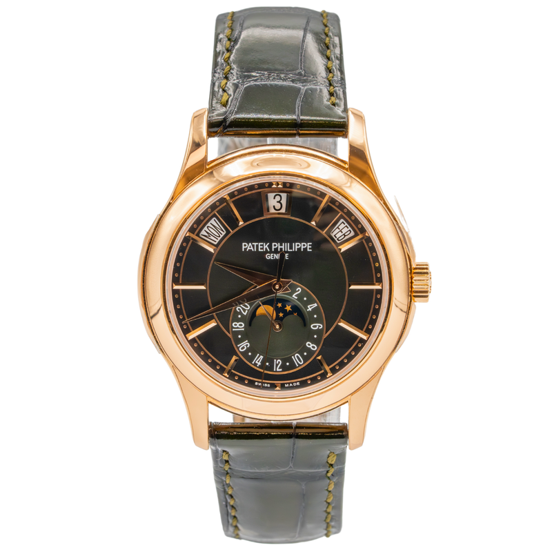 Patek Philippe Ref. 5205R-011 Annual Calendar Olive Green Dial on Rubber Strap - Patek Philippe