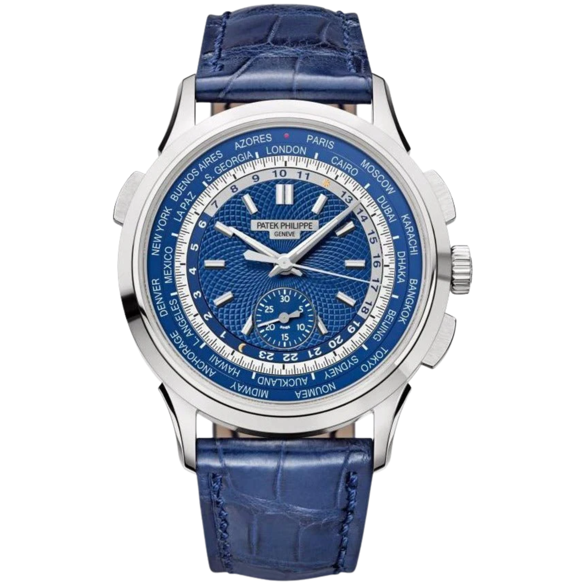 Patek Philippe Complications Ref. 5930G White Gold World Timer Blue Dial - Patek Philippe
