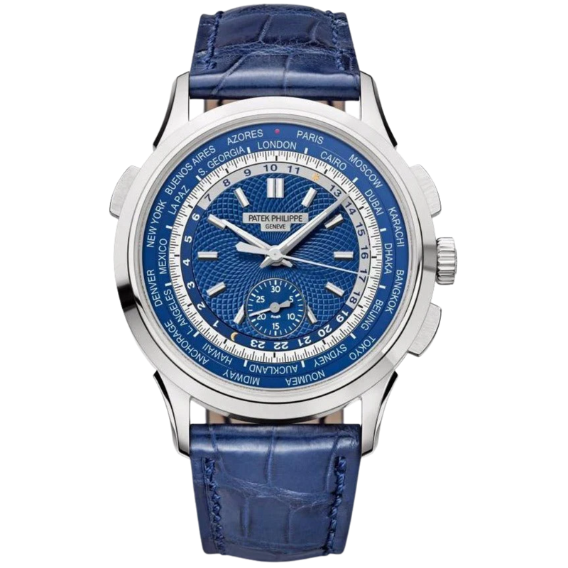 Patek Philippe Complications Ref. 5930G White Gold World Timer Blue Dial - Patek Philippe