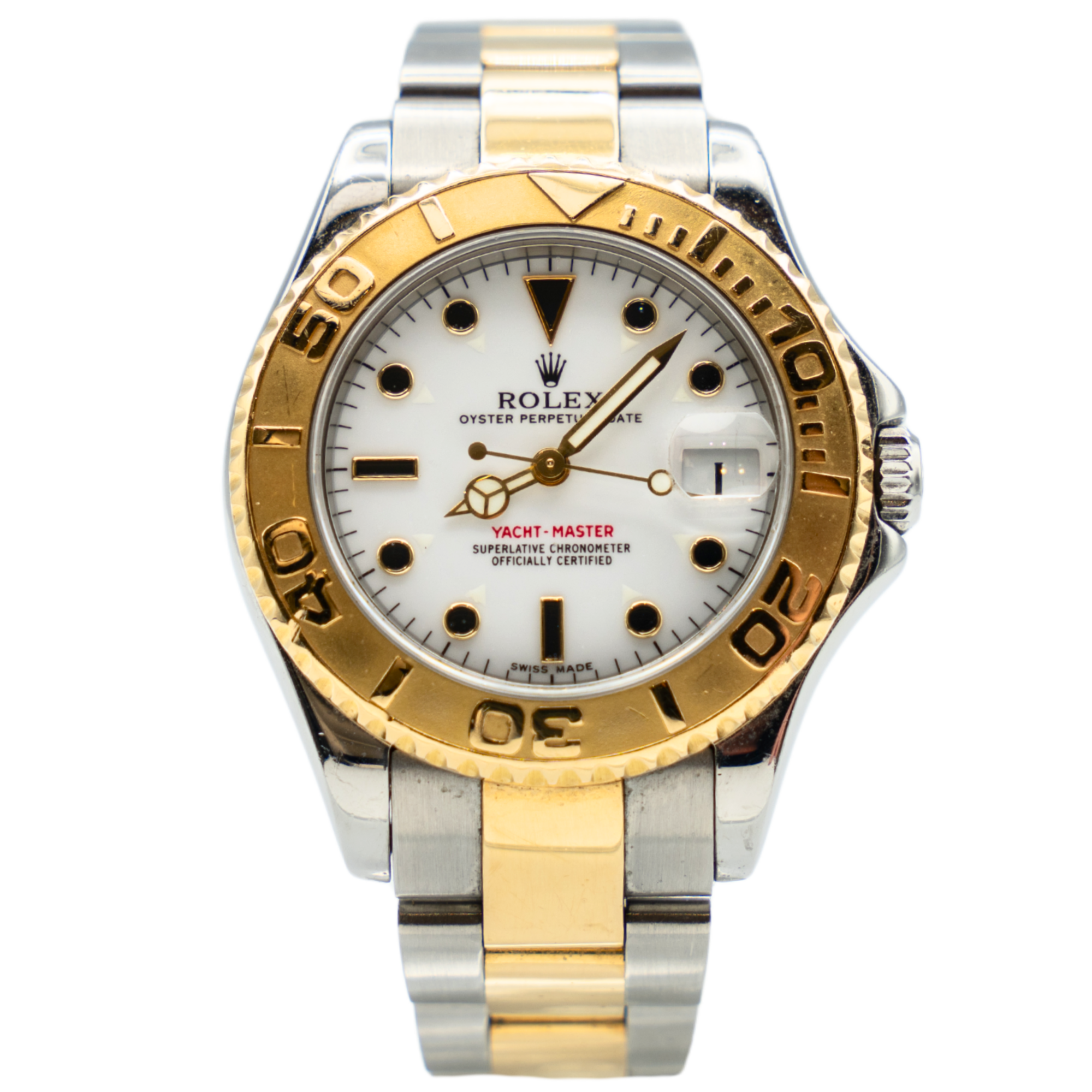 Rolex Yacht Master Ref. 168623 33MM Two Tone White Dial - Rolex