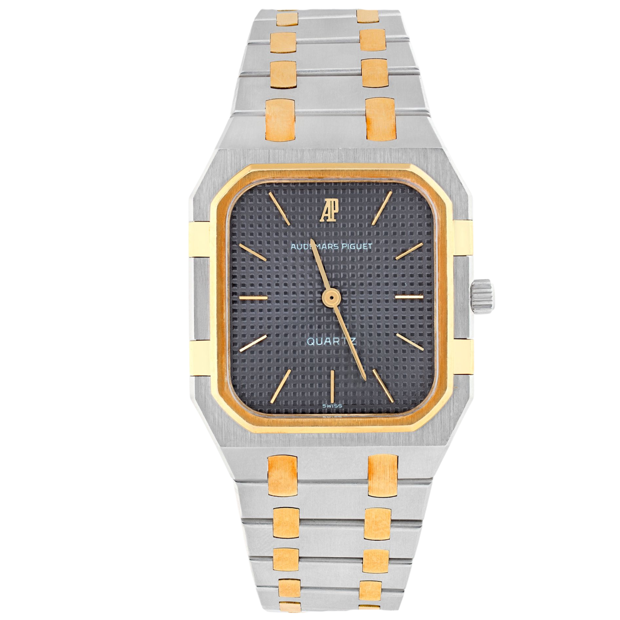 Audemars Piguet Royal Oak Square Jumbo Ref. 6005SA 32MM Two Tone Herren Quartz Grey Dial - Audemars Piguet