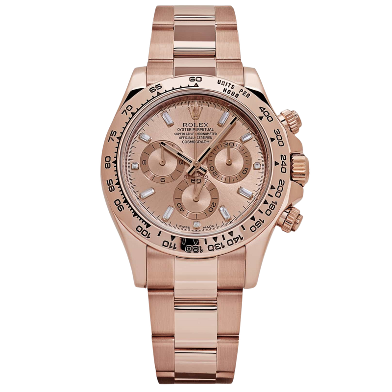 Rolex Oyster Perpetual Ref. 116505A Rose Gold Sundust Diamond Dial - Rolex