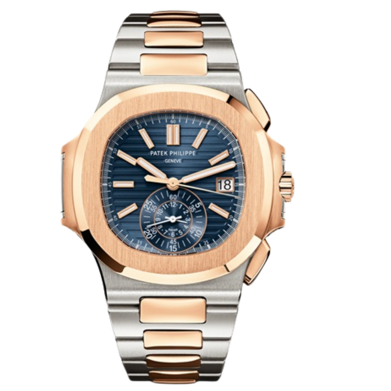 Patek Philippe Nautilus Ref. 5980/1AR Two Tone Blue Dial - Patek Philippe