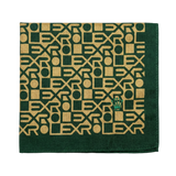 Rolex Anniversary Pattern Green Pocket Square