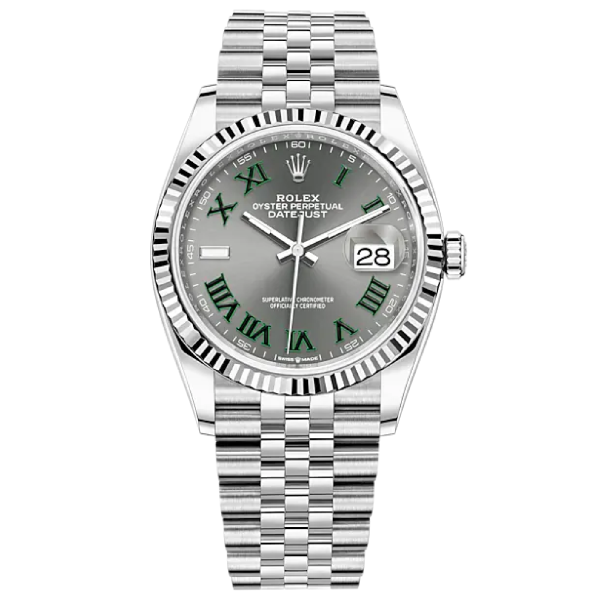 Rolex Datejust Ref. 126234 36mm Wimbledon Dial in Jubilee - Rolex