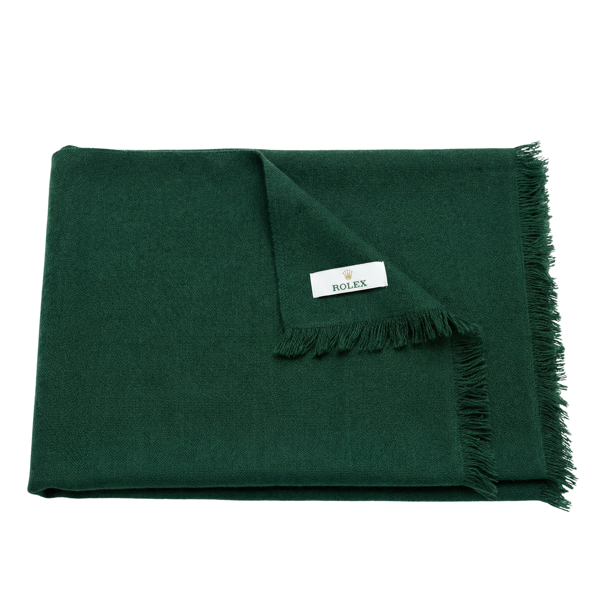 Rolex Green Cashmere Scarf