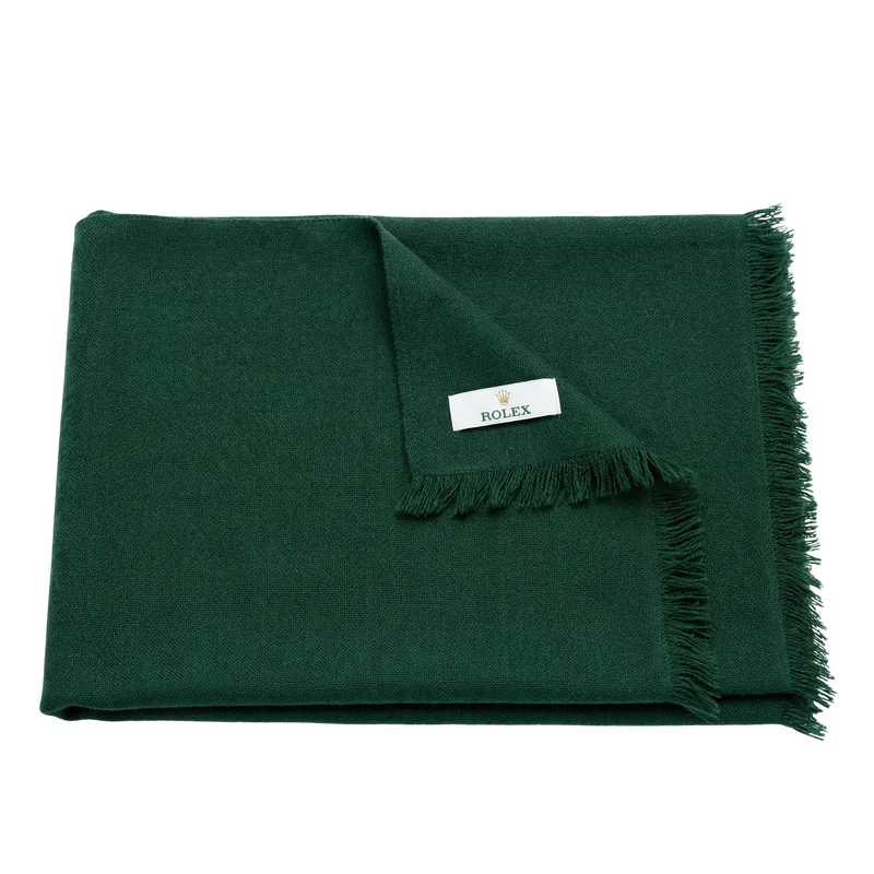 Rolex Green Cashmere Scarf