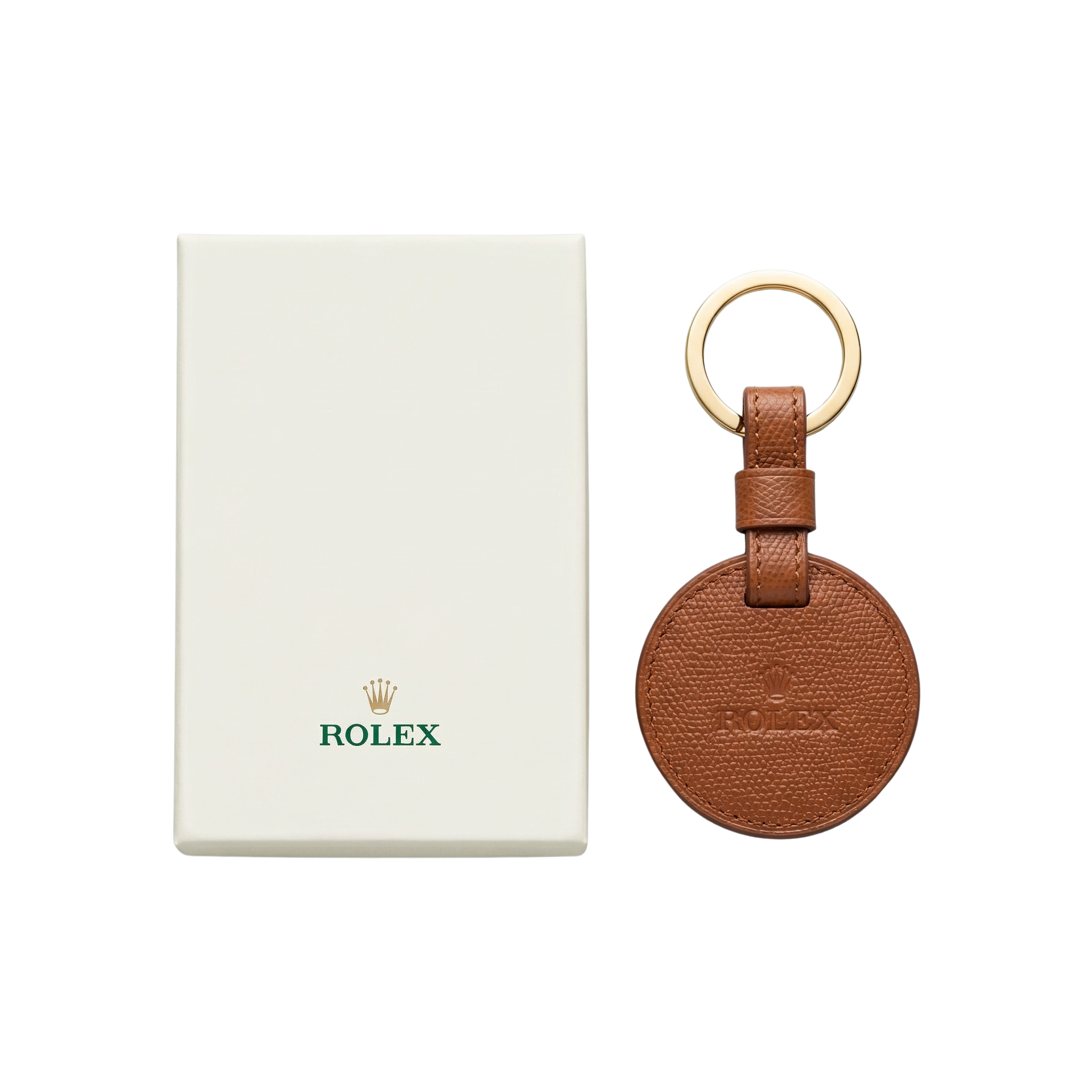 Rolex Brown Anniversary Pattern Key Holder