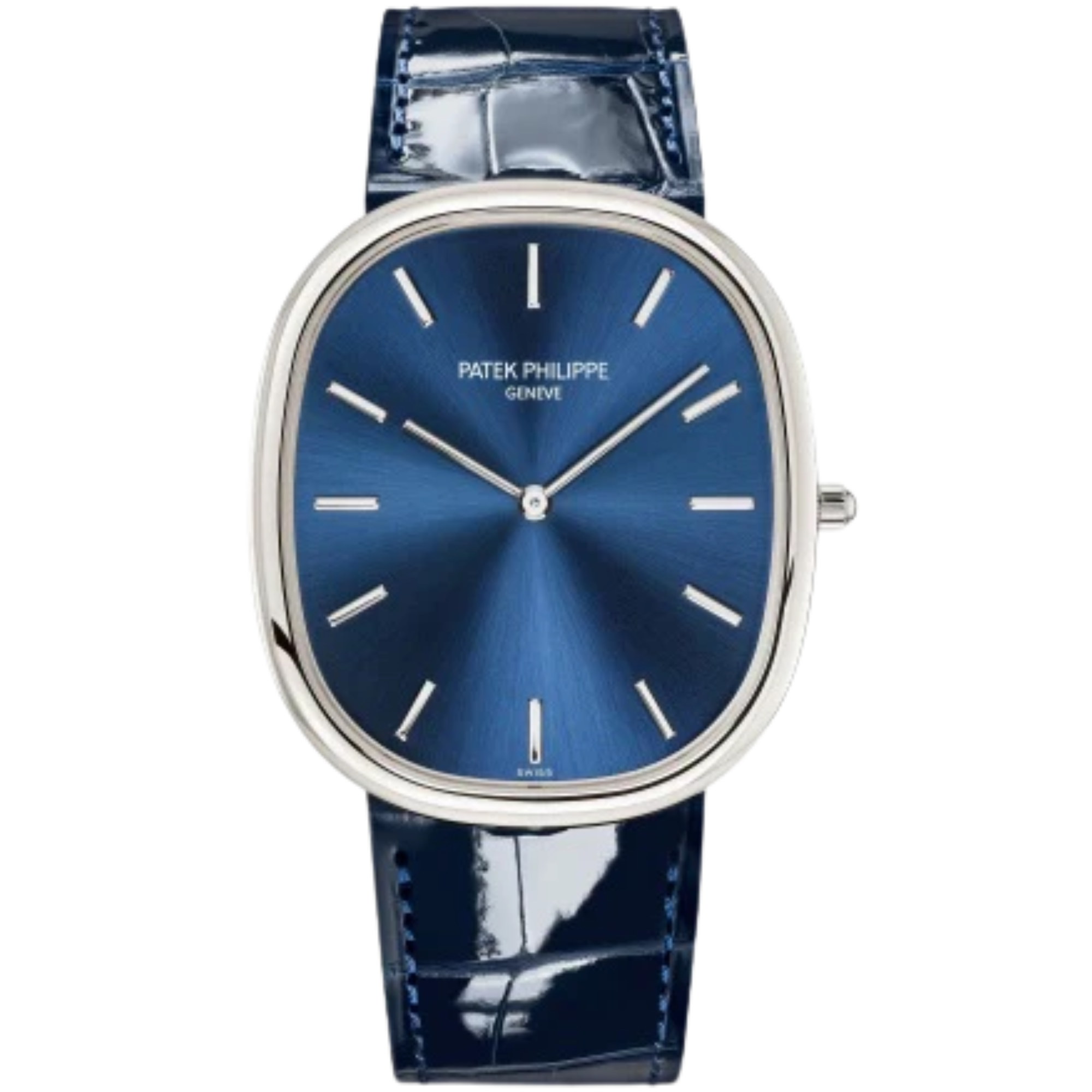 Patek Philippe 5738P-001 Blue Dial Ellipse Platinum Watch - Patek Philippe