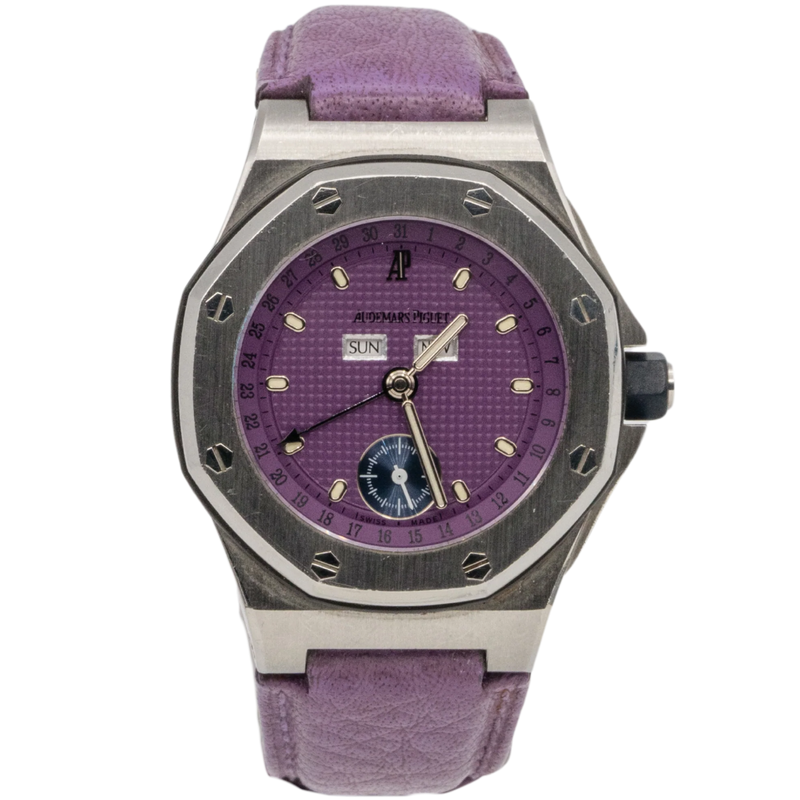 Audemars Piguet Ref. 25808ST.0.0009/04 38MM Stainless Steel Triple Calendar Purple Dial - Audemars Piguet
