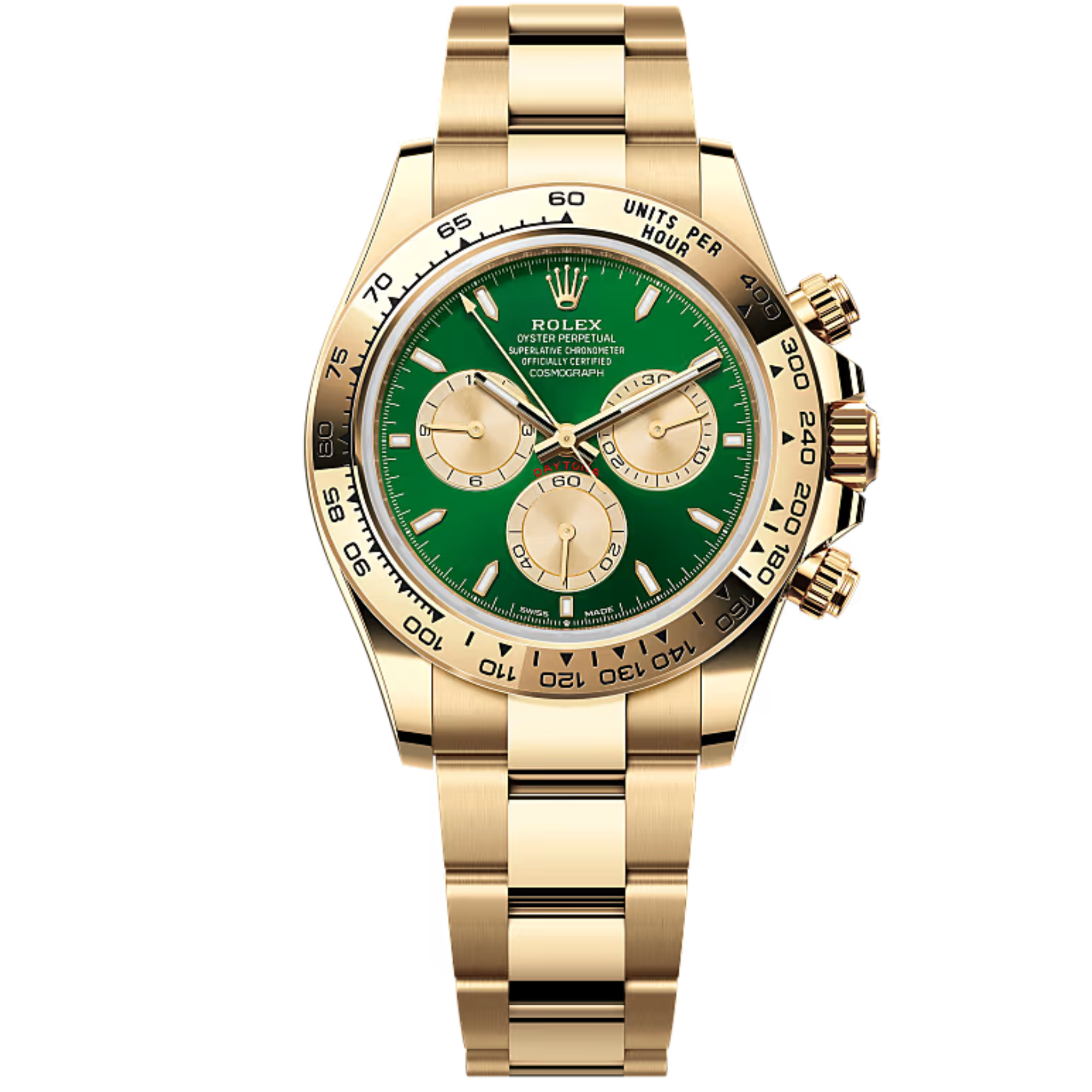 Rolex Cosmograph Daytona Ref. 126508 Two Tone Oystersteel Green Dial Gold Subdials - Rolex