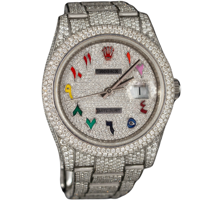 Rolex Datejust Ref. 126200 36MM BUSSDOWN on Oyster Rainbow Arabic Numerals - Rolex