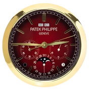 Patek Philippe Wall Clock _ Complications Gold and red