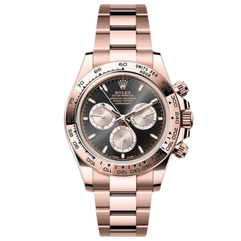 Rolex Daytona Ref. 126505 Rose Gold  Black Dial with Silver Subdials - Rolex